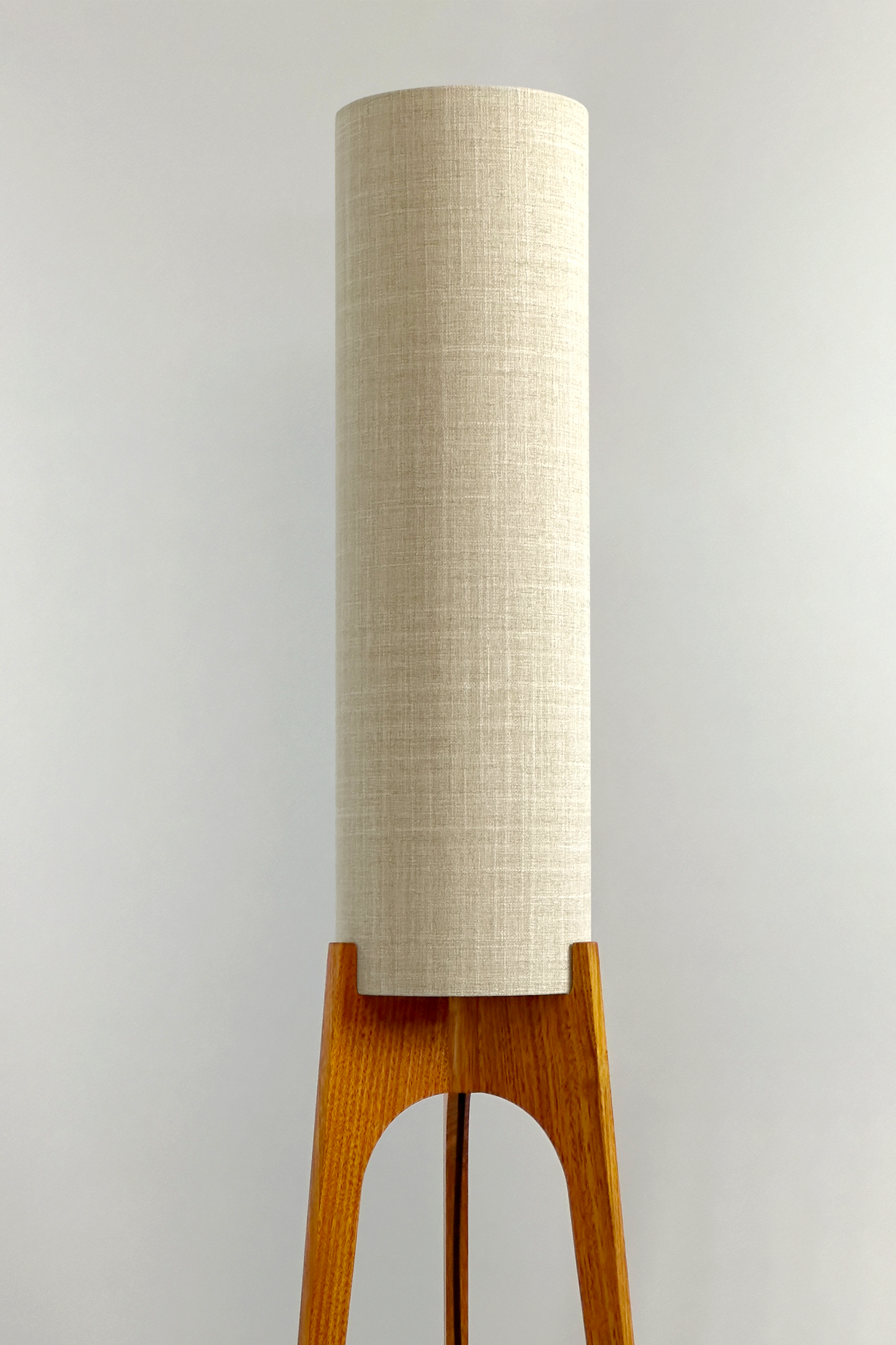 Ivory - Archie Rocket Floor Lamp handmade by Retro Duo. A soft, natural and timeless choice.
