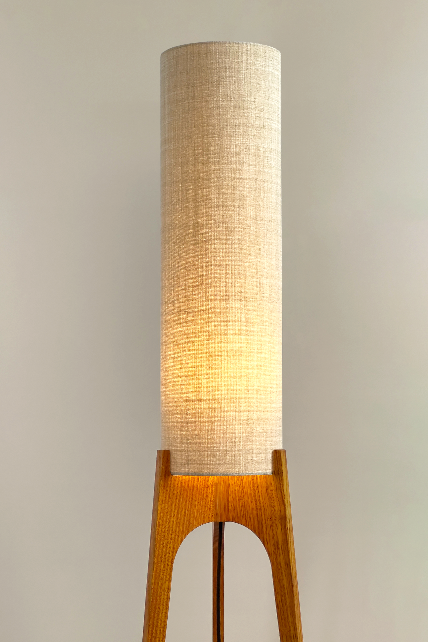 Ivory - Archie Rocket Floor Lamp handmade by Retro Duo. A soft, natural and timeless choice.