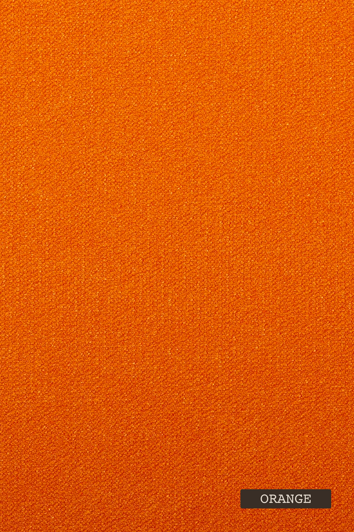 Solid orange color swatch with a label indicating the color name.