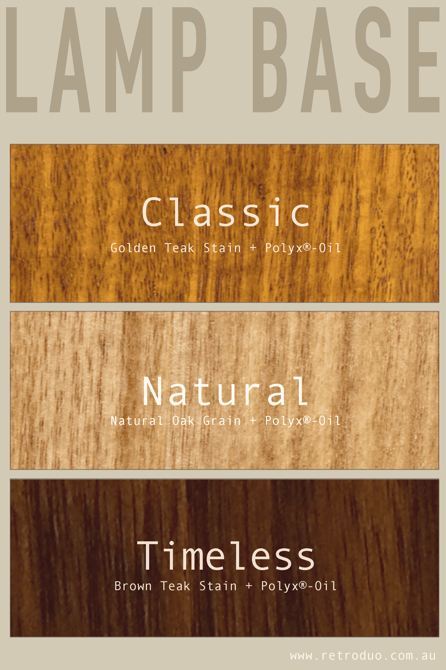 Archie Rocket Table Lamp Base - available in 3 Options - Classic, Timeless & Natural finishes