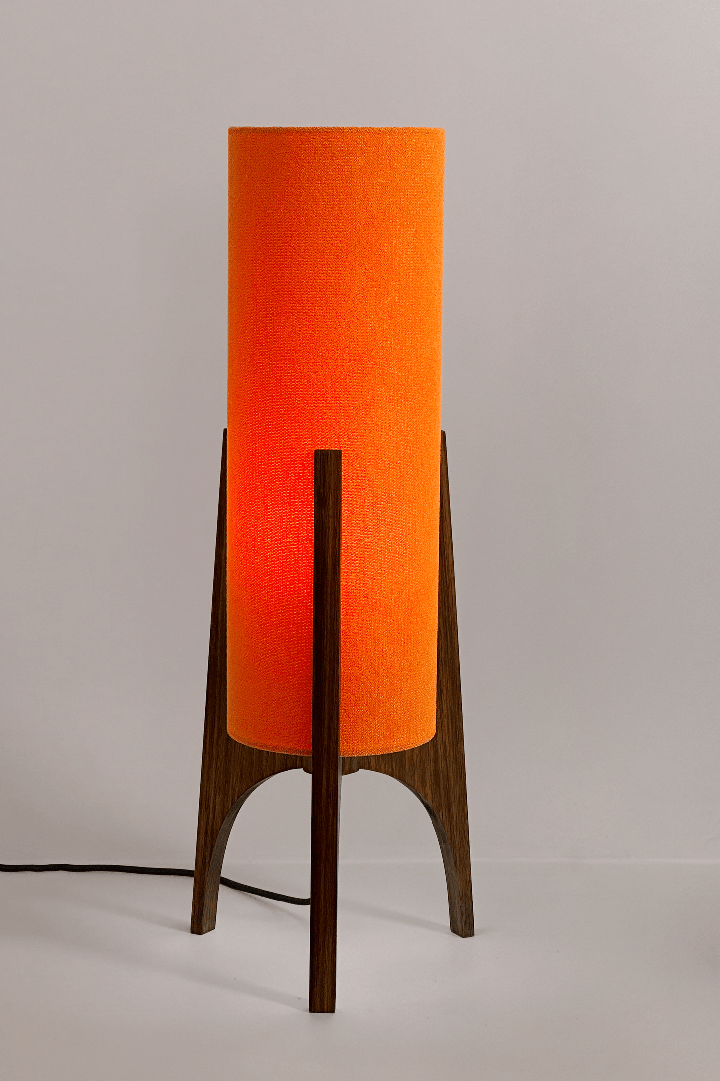 Encore - Recycled Fabric | Archie Rocket Table Lamp in Orange