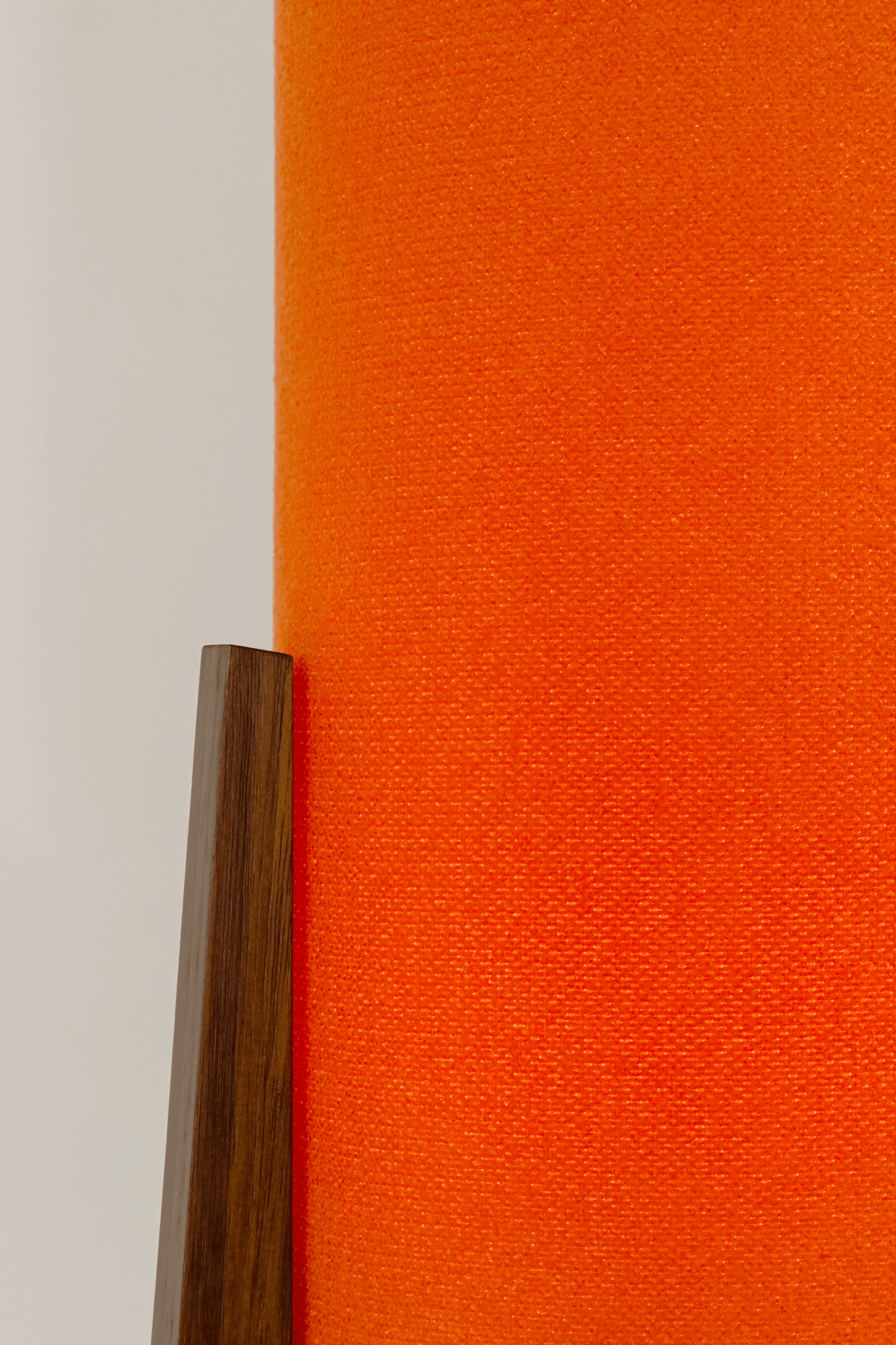 Orange - Archie Rocket Table Lamp with light on