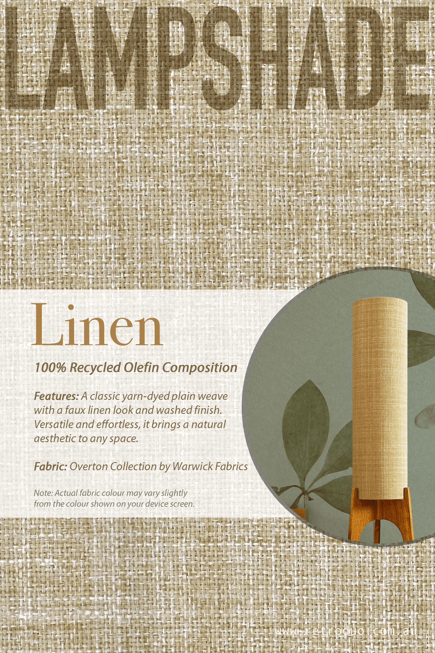 Linen - Recycled Fabric | Archie Rocket Floor Lamp - Mid - Century Modern inspired handmade Floor Lamp by Retro Duo.