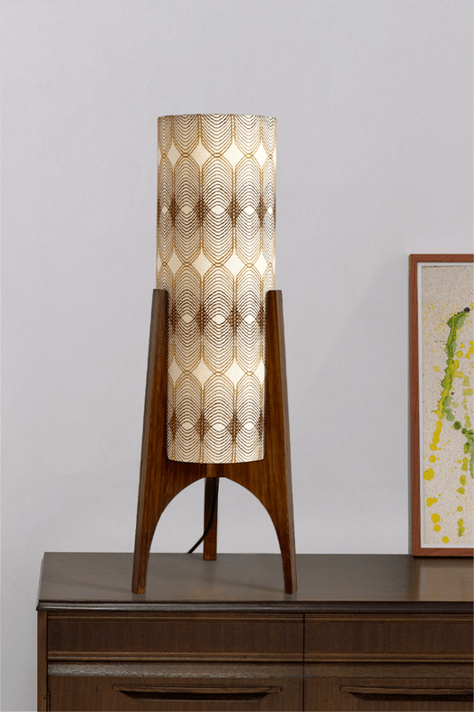 Noa - Vintage Fabric | Archie Rocket Table Lamp