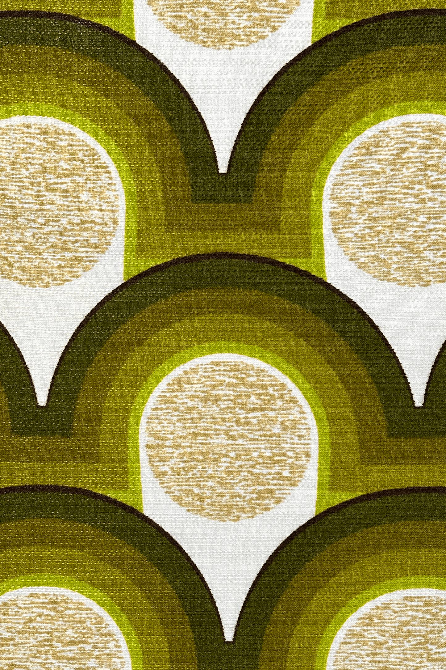 Asher vintage fabric with arch geometric patterns