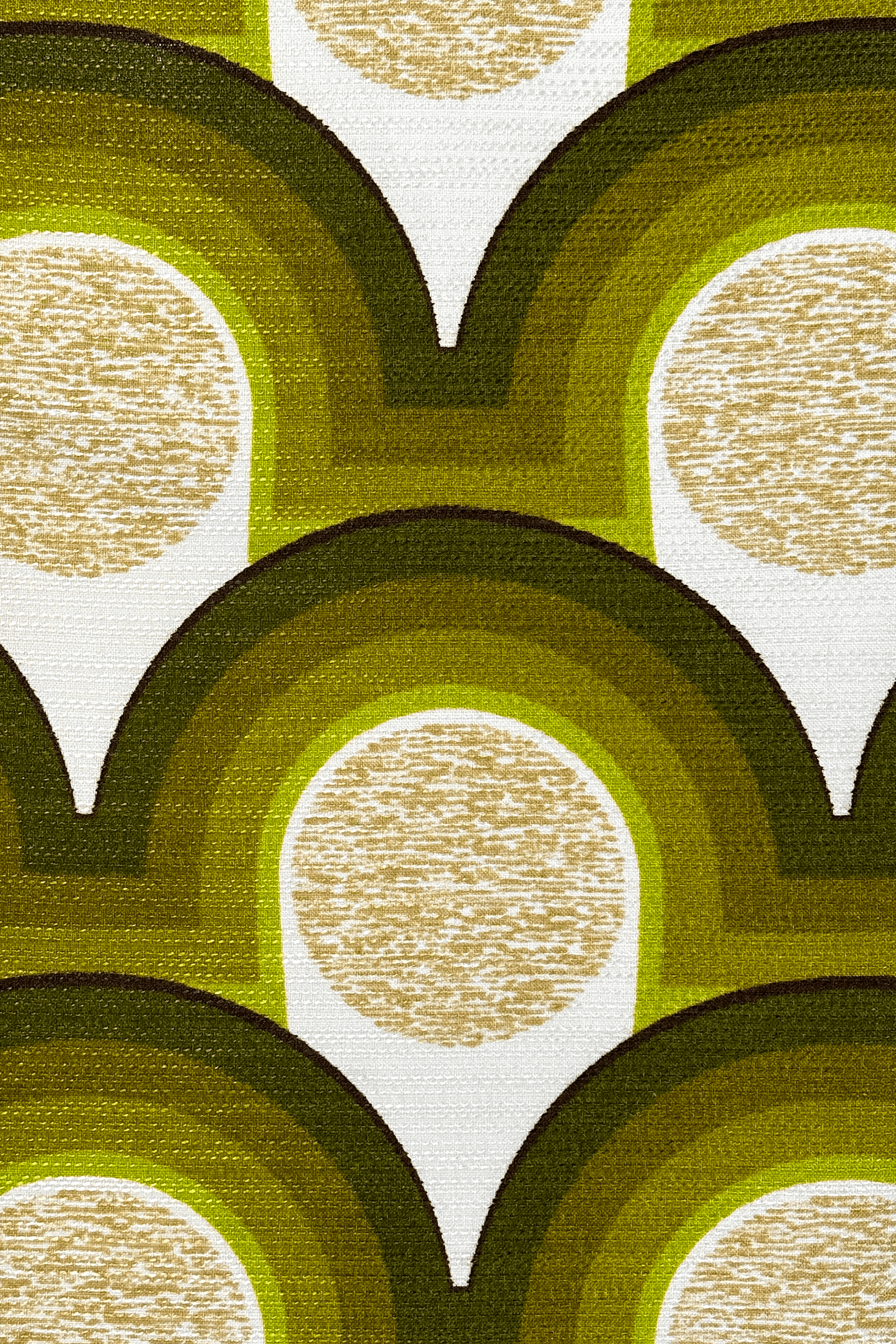 Asher vintage fabric with arch geometric patterns