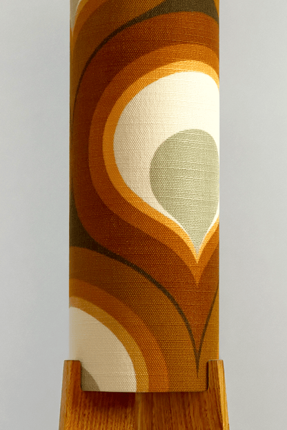 Charlie - Vintage Fabric | Archie Rocket Floor Lamp - Mid - Century Modern inspired handmade Floor Lamp by Retro Duo.