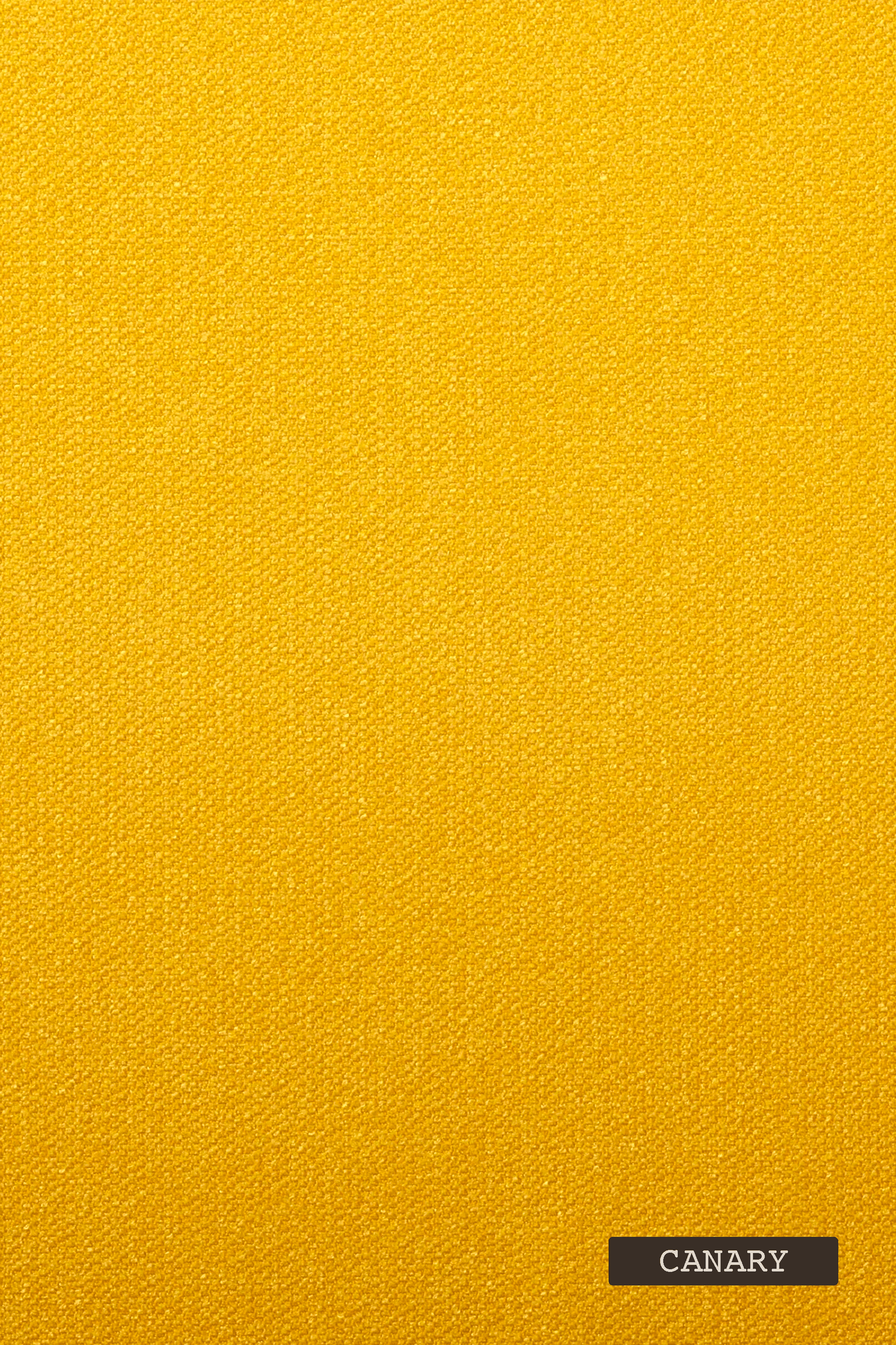 Solid canary yellow color swatch with a label at the bottom