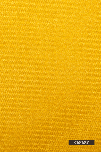 Solid canary yellow color swatch with a label at the bottom