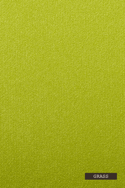 Solid grass green color swatch with a label at the bottom
