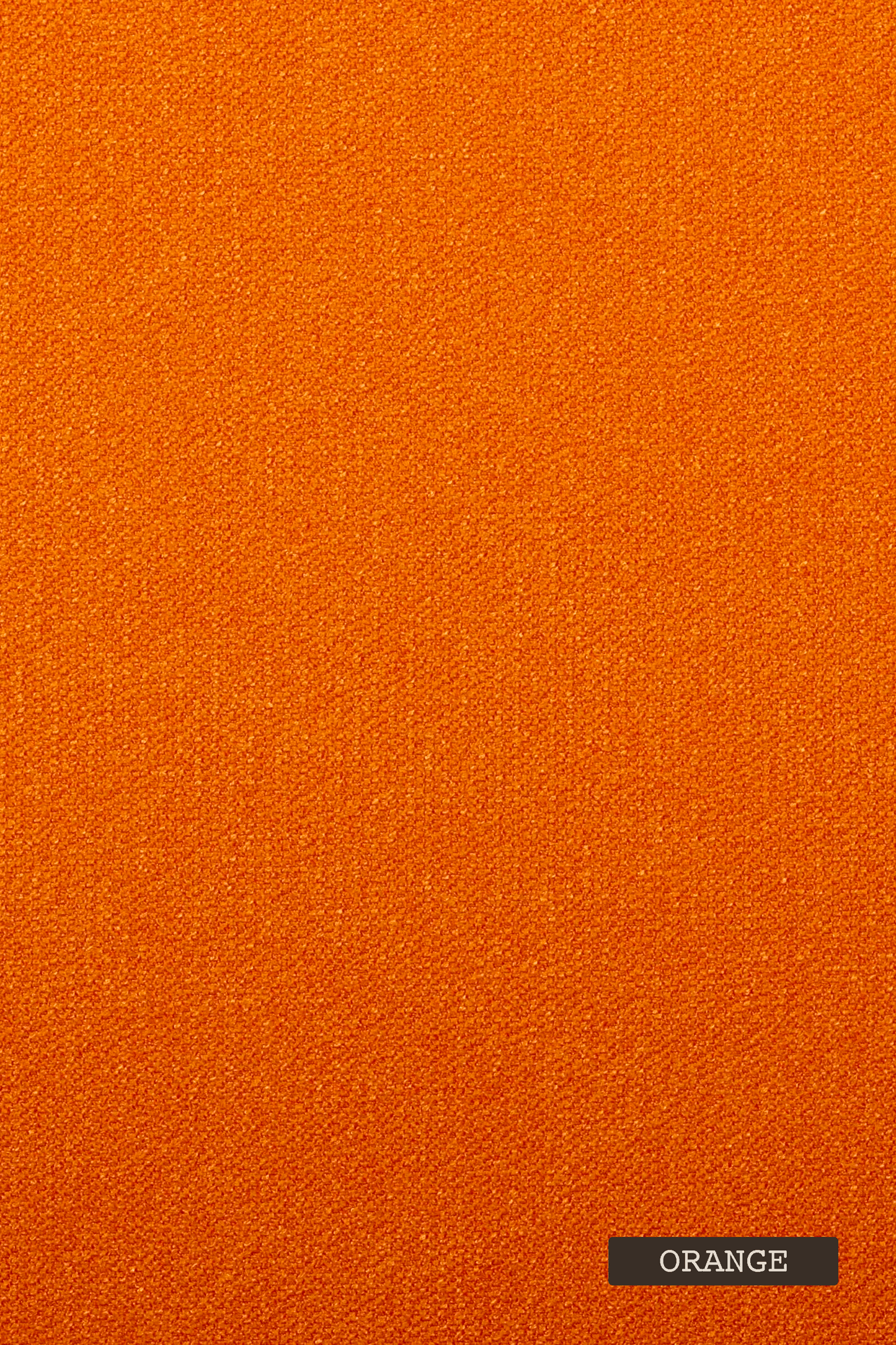 Solid orange color swatch with a label indicating the color name.