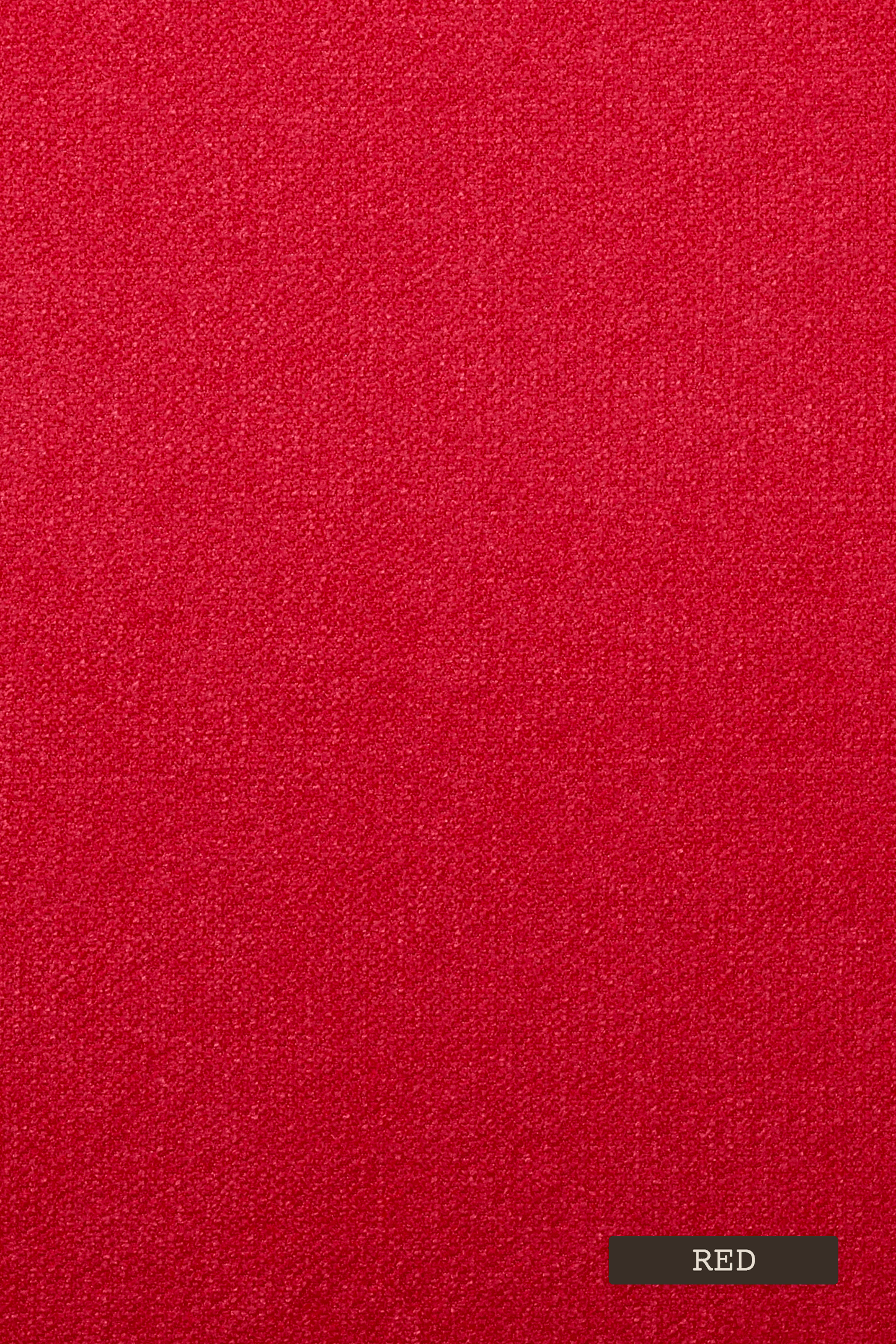 Solid red color swatch with a label indicating the color name.