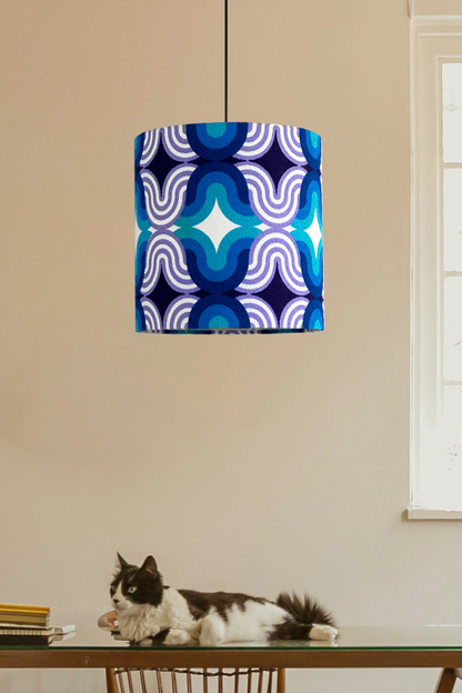 Blue Lagoon - Handmade Lampshade | Vintage Fabric Collection