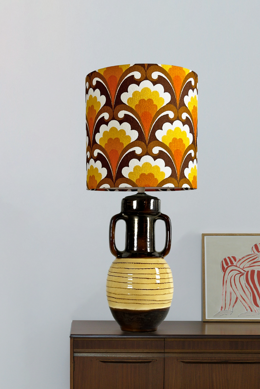 Golden Elegance - Handmade Lampshade | Vintage Fabric Collection