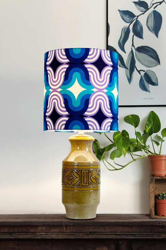 Blue Lagoon - Handmade Lampshade | Vintage Fabric Collection