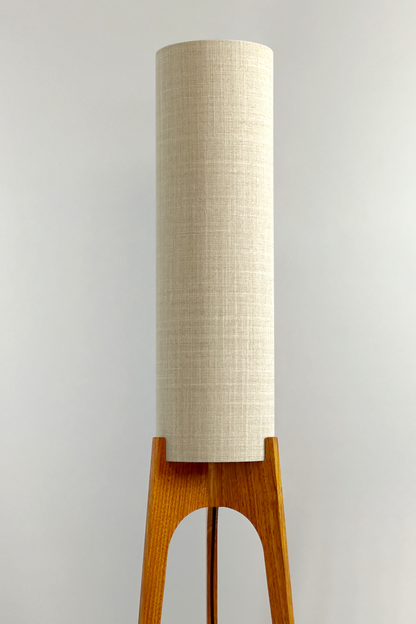 Ivory - Archie Rocket Floor Lamp handmade by Retro Duo. A soft, natural and timeless choice.