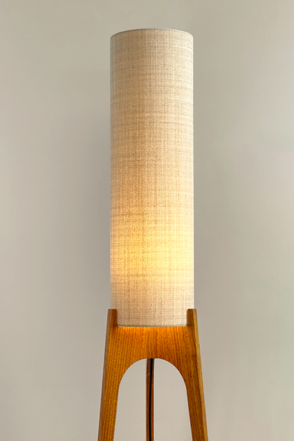Ivory - Archie Rocket Floor Lamp handmade by Retro Duo. A soft, natural and timeless choice.