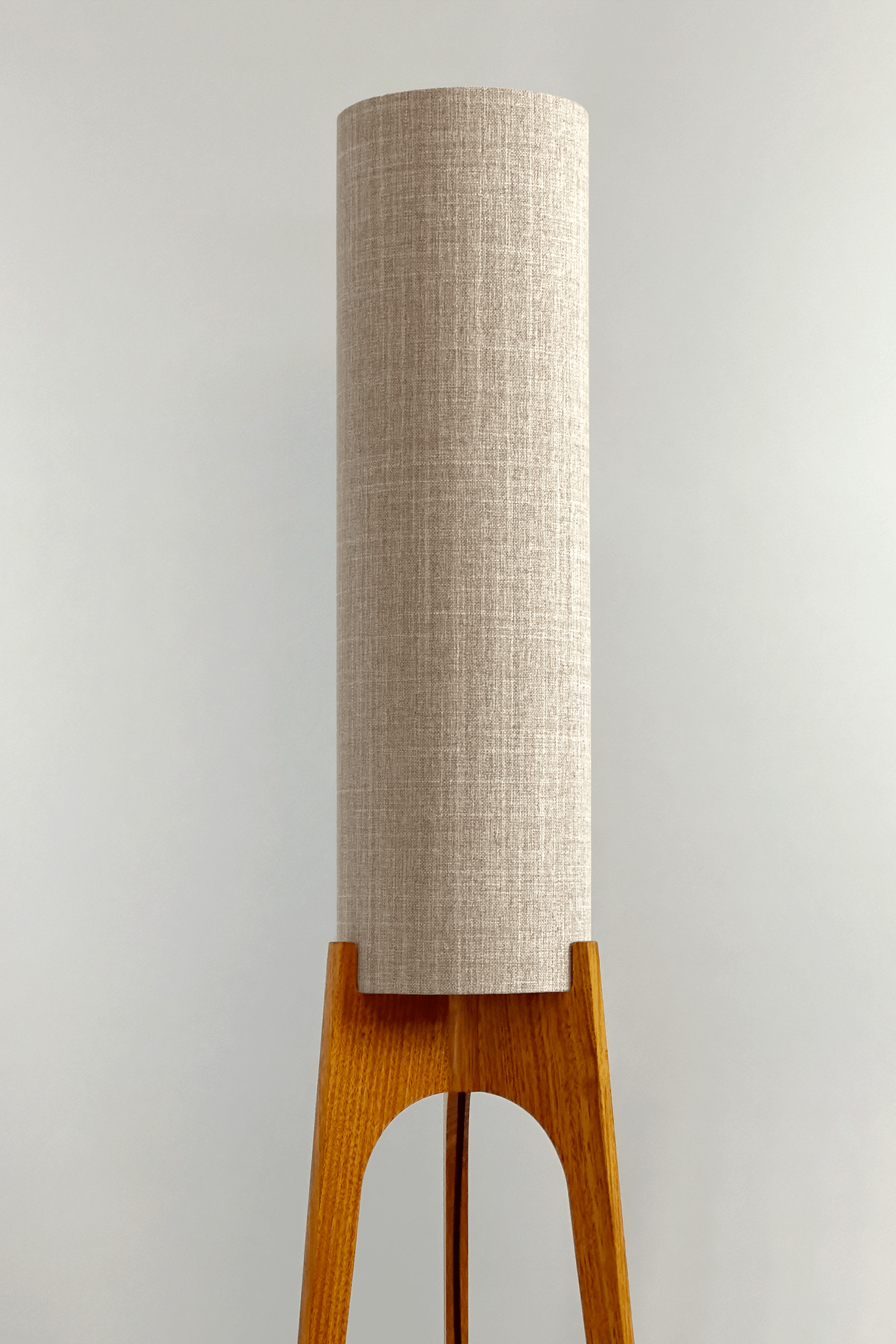Natural - Archie Rocket Floor Lamp handmade by Retro Duo. A soft, natural and timeless choice.