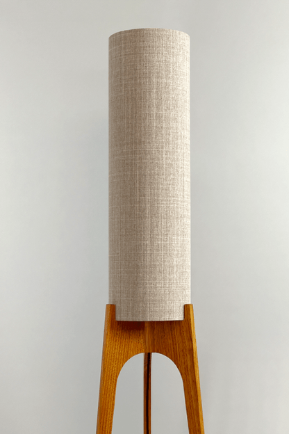 Natural - Archie Rocket Floor Lamp handmade by Retro Duo. A soft, natural and timeless choice.