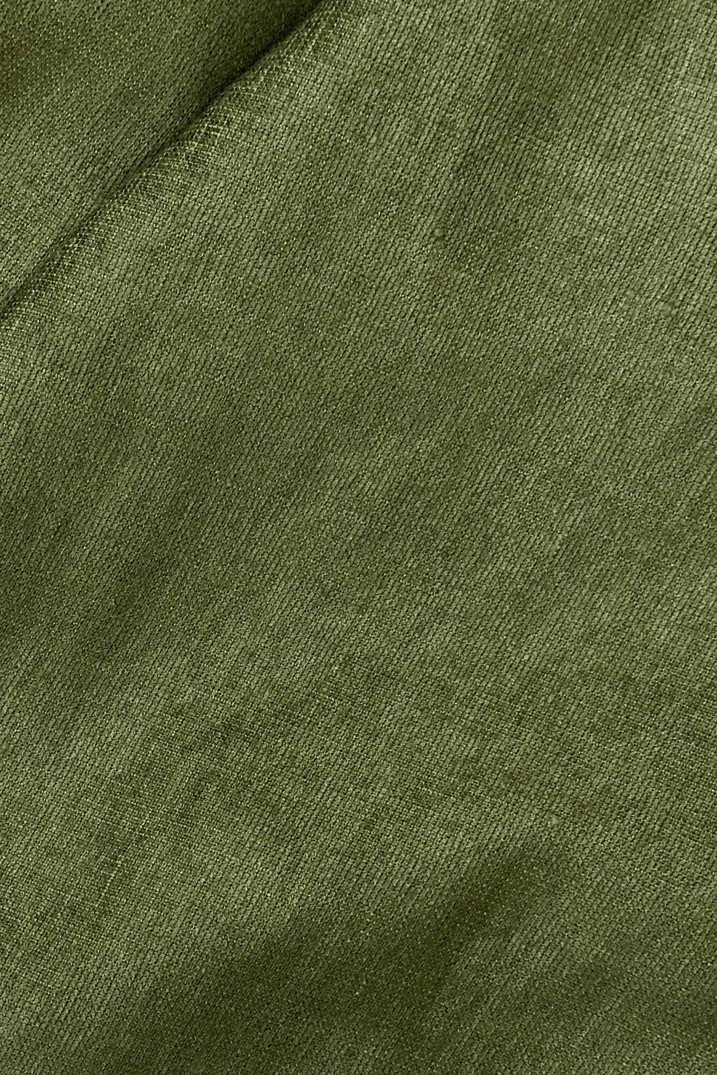 Close-up of Olive green fabric texture