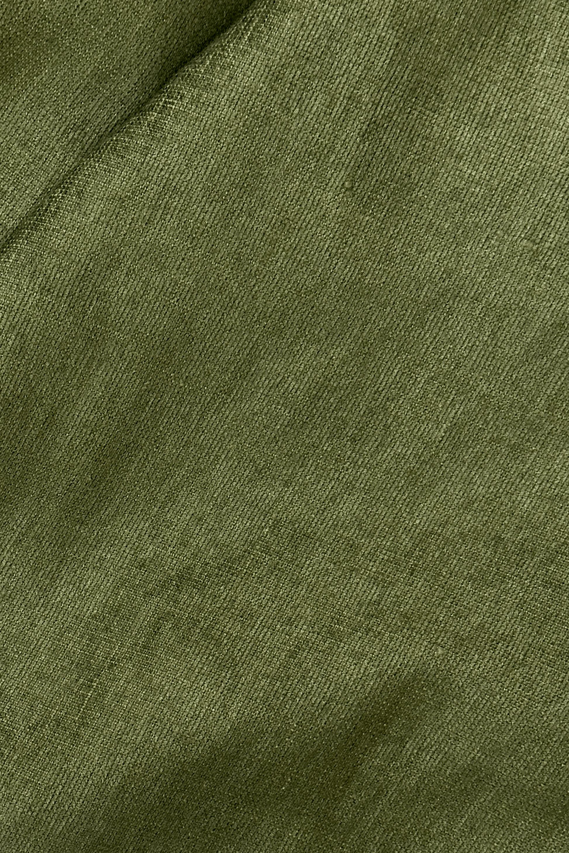Close-up of Olive green fabric texture