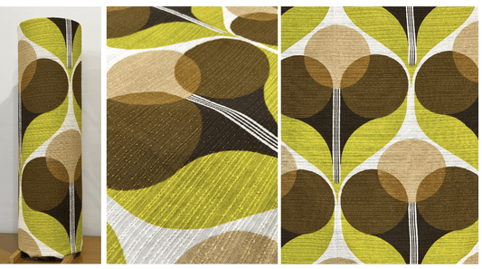 Custom Order – Archie Rocket Floor Lamp | Option 4 - Large Geometric Print Vintage Fabric - Mid - Century Modern inspired handmade Floor Lamp by Retro Duo.