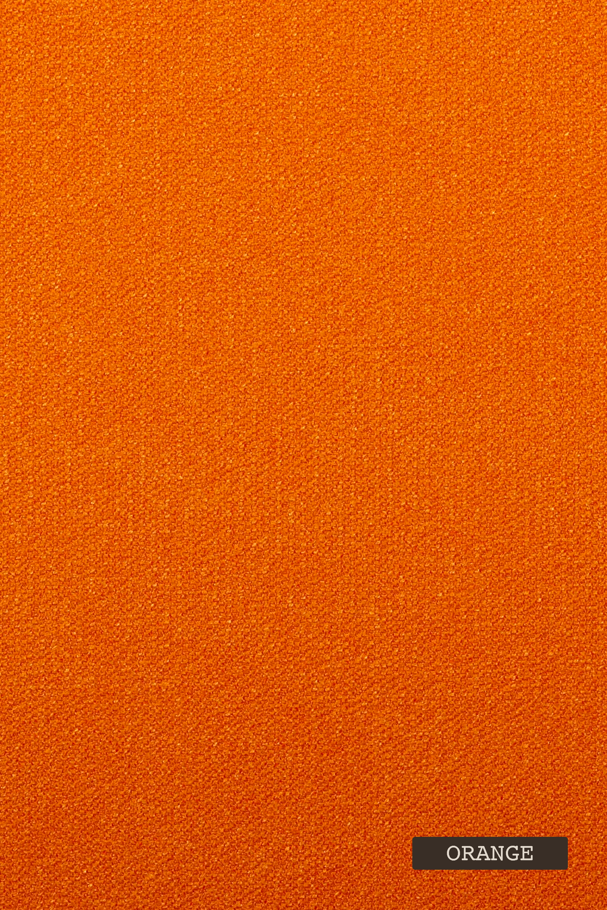 Solid orange color swatch with a label indicating the color name.