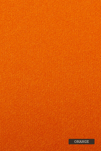 Solid orange color swatch with a label indicating the color name.