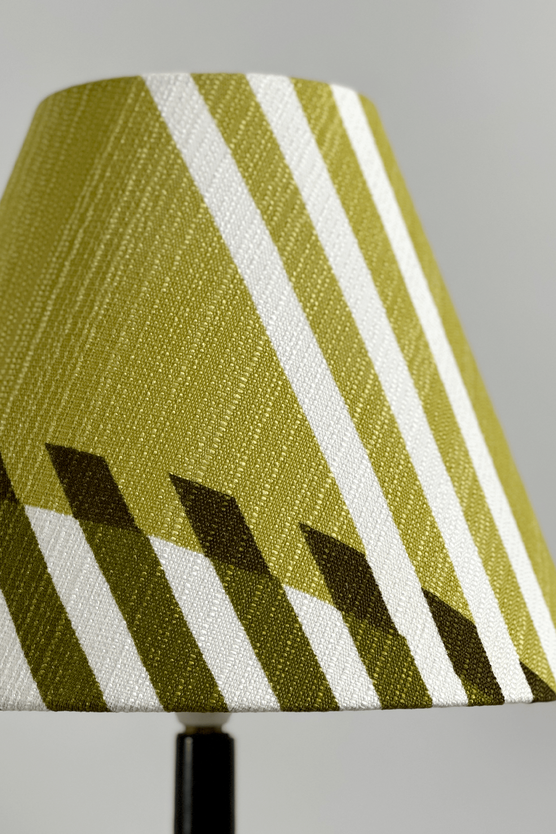 Sage Aura - Classic Empire Handmade Lampshade in Authentic 70s Fabric - Mid - Century Modern inspired handmade Lampshade by Retro Duo.