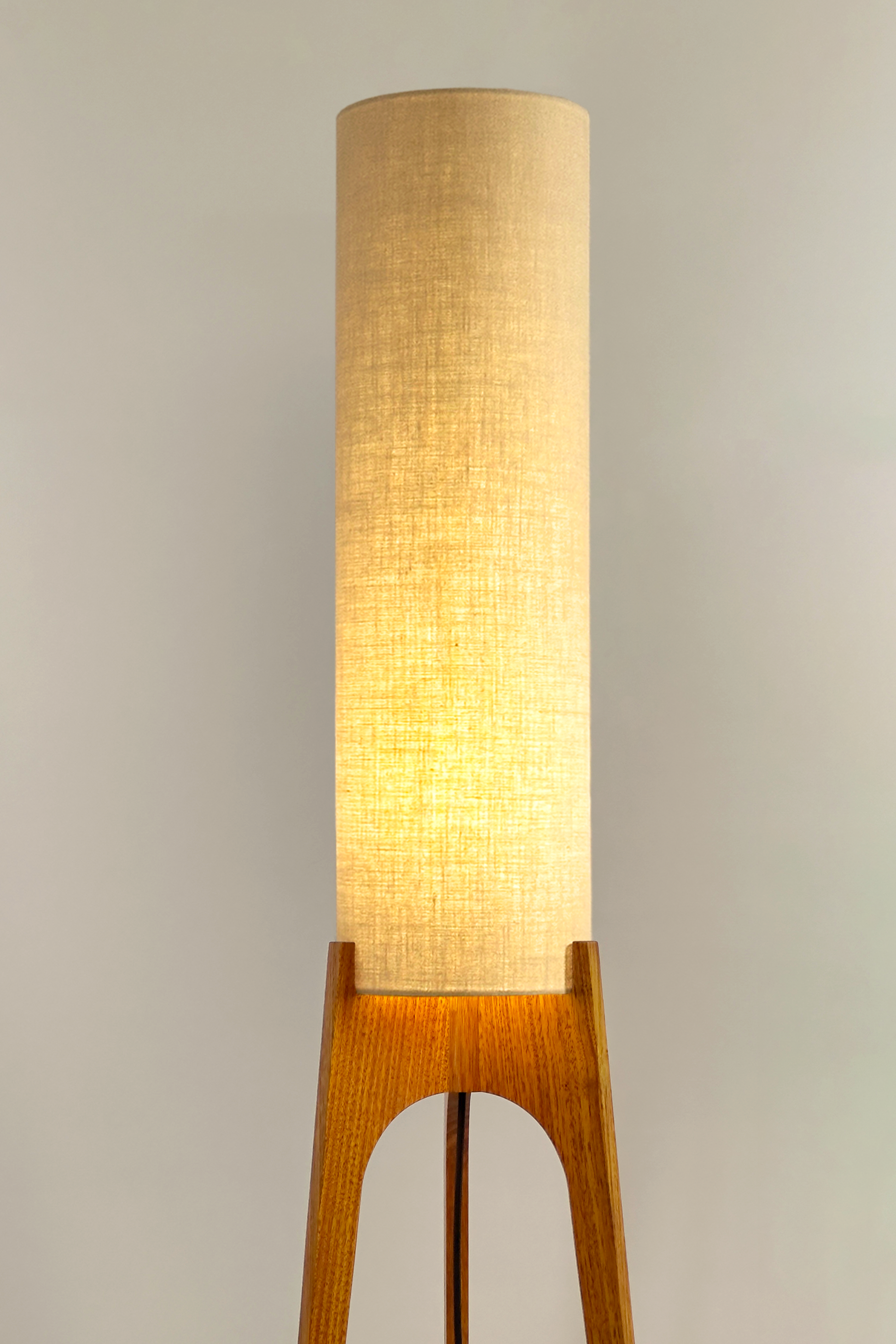 Sesame - Premium Linen | Archie Rocket Floor Lamp