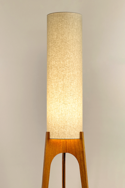 Sesame - Premium Linen | Archie Rocket Floor Lamp