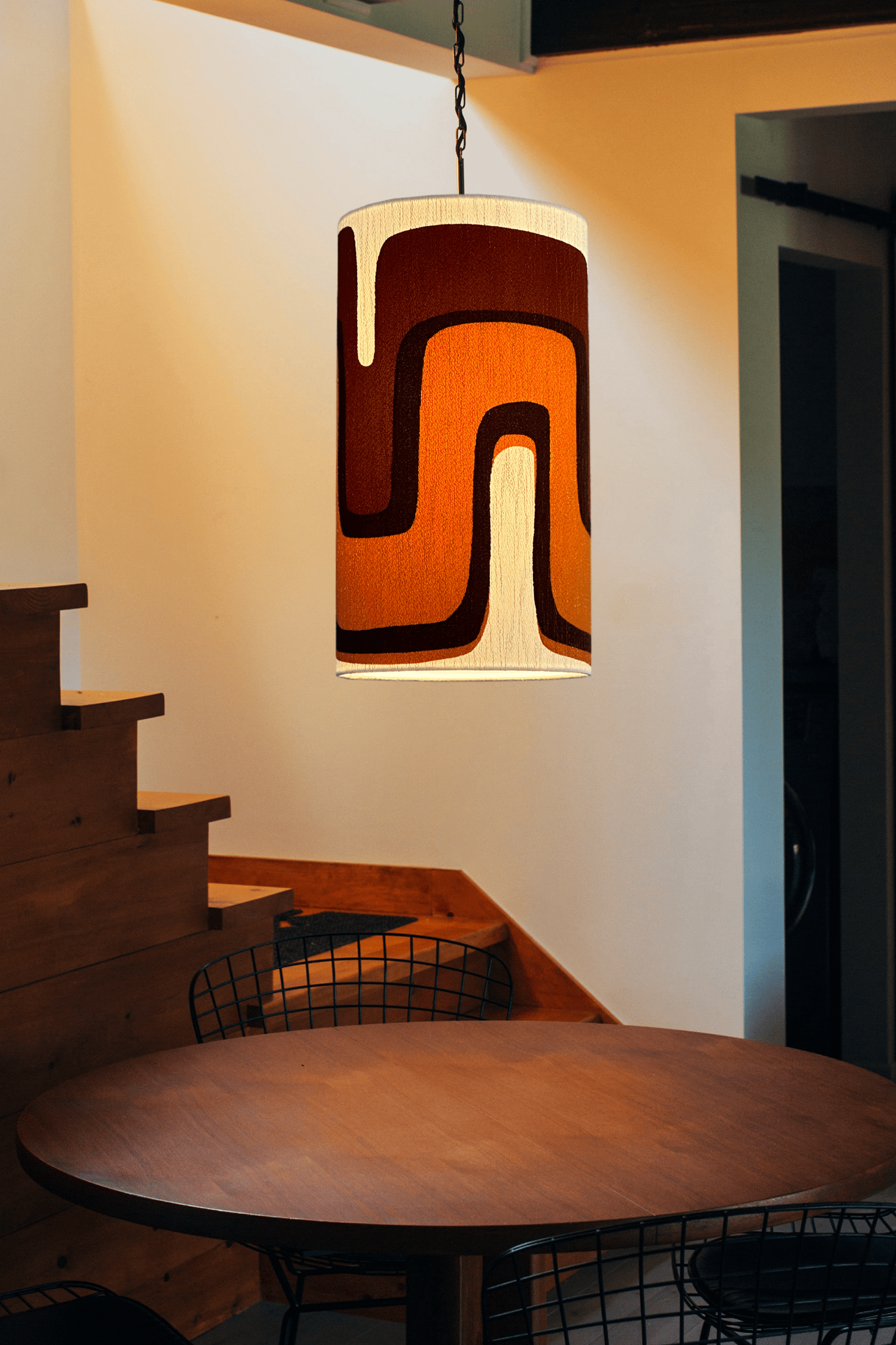 Caramel Latte - Handmade Lampshade | Vintage Fabric Collection