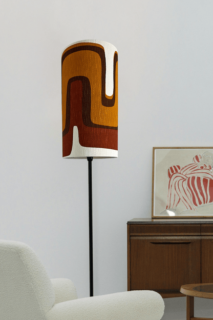 Caramel Latte - Handmade Lampshade | Vintage Fabric Collection