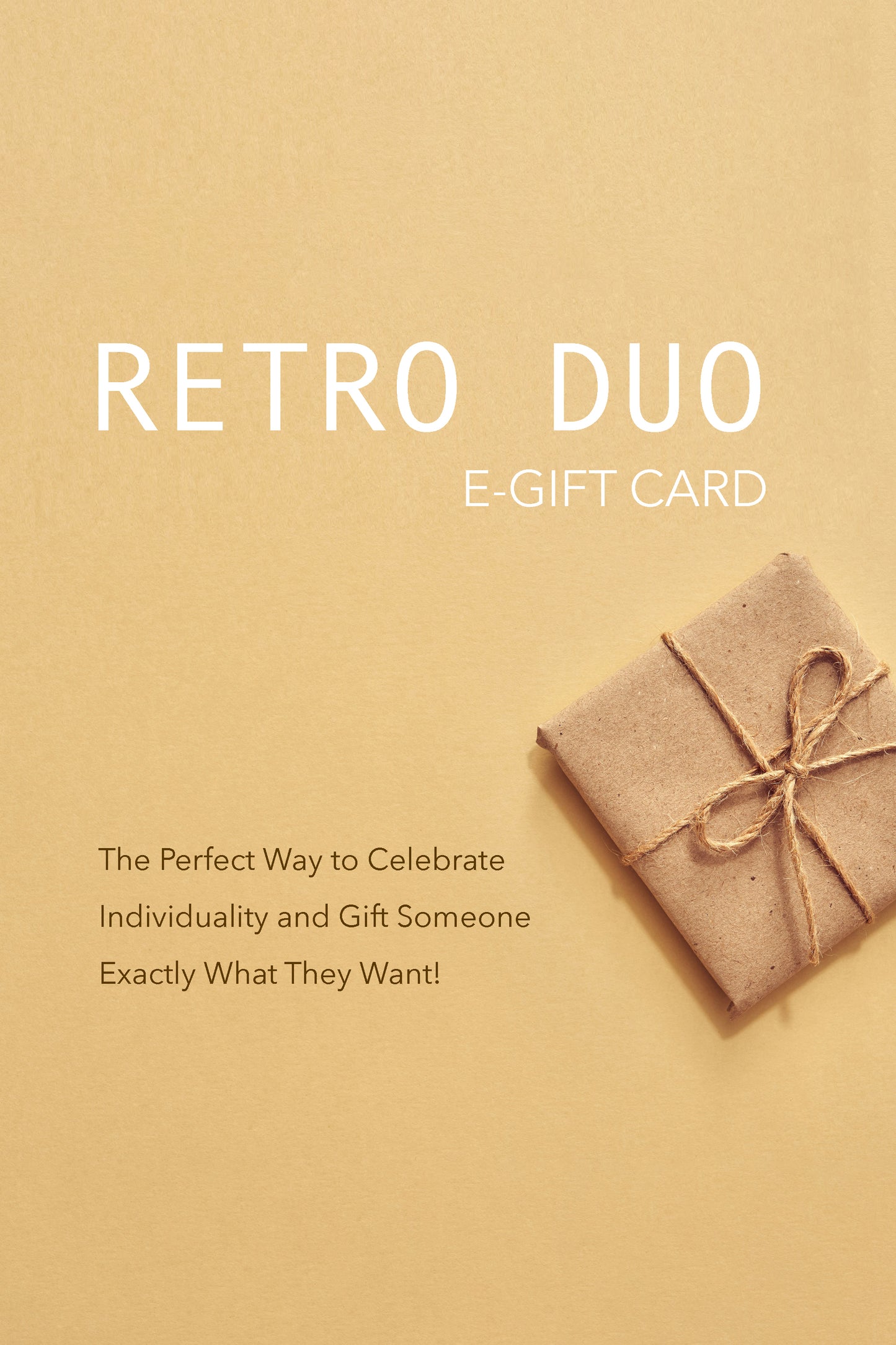 Give The Gift Of Choice! - Mid - Century Modern inspired handmade Digital Gift Card by Retro Duo.