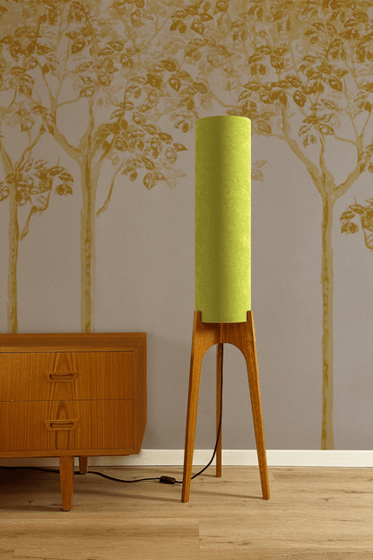 Grass - Recycled Fabric | Archie Rocket Floor Lamp - Mid - Century Modern inspired handmade Floor Lamp by Retro Duo.