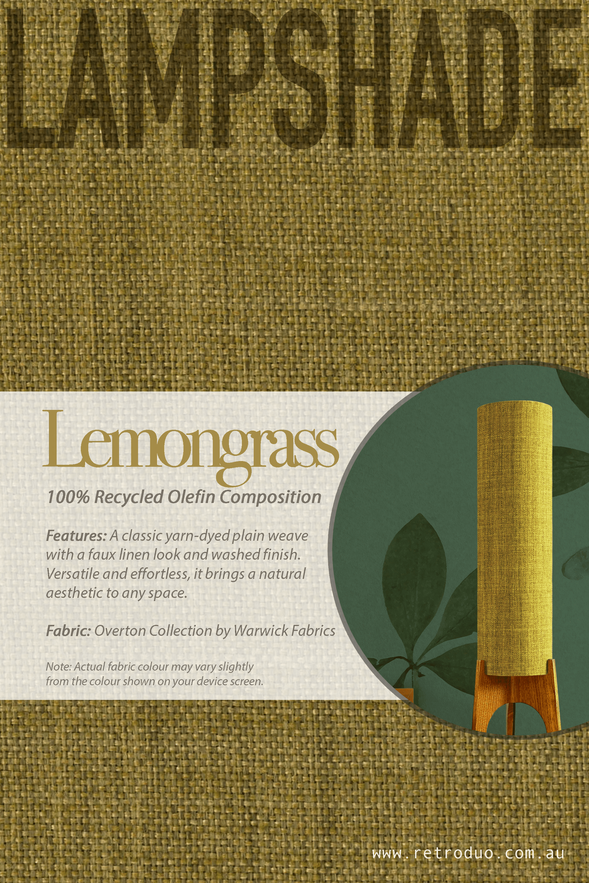 Lemongrass - Recycled Fabric | Archie Rocket Floor Lamp - Mid - Century Modern inspired handmade Floor Lamp by Retro Duo.