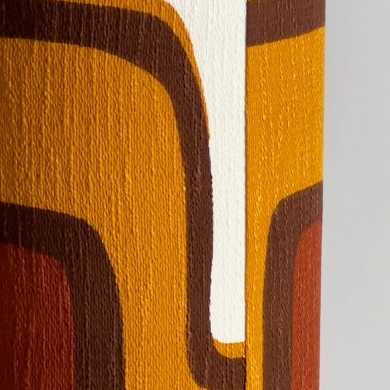 Caramel Latte - Handmade Lampshade | Vintage Fabric Collection