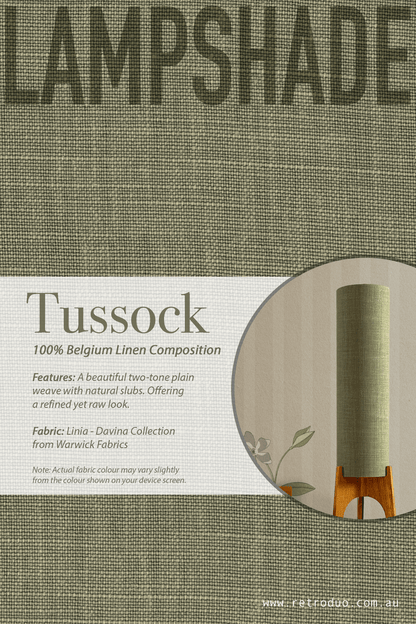 Tussock - Premium Linen | Archie Rocket Floor Lamp - Mid - Century Modern inspired handmade Floor Lamp by Retro Duo.